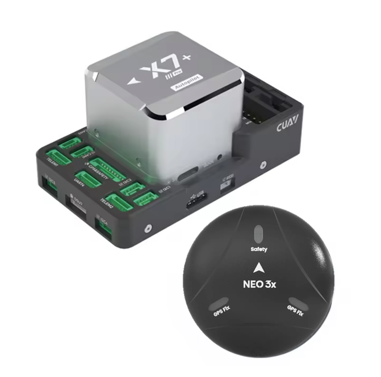CUAV X7+ Pro Mini GPS Compatible Autopilot Flight Controller Pixhawk 4 1.12.3 UAV Remote Control Accessories NEO3 Drone