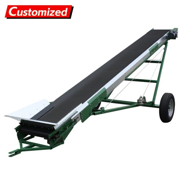 Folding Stainless Steel Belt Conveyor with Adjustable Speed for Efficient Material Transport