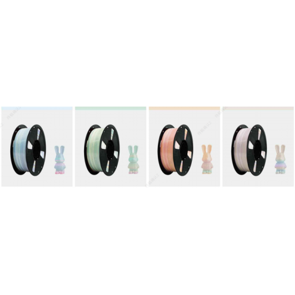 Multicolor PLA PETG 1.75mm Macaron Filament 1kg Gradient for FDM Printers