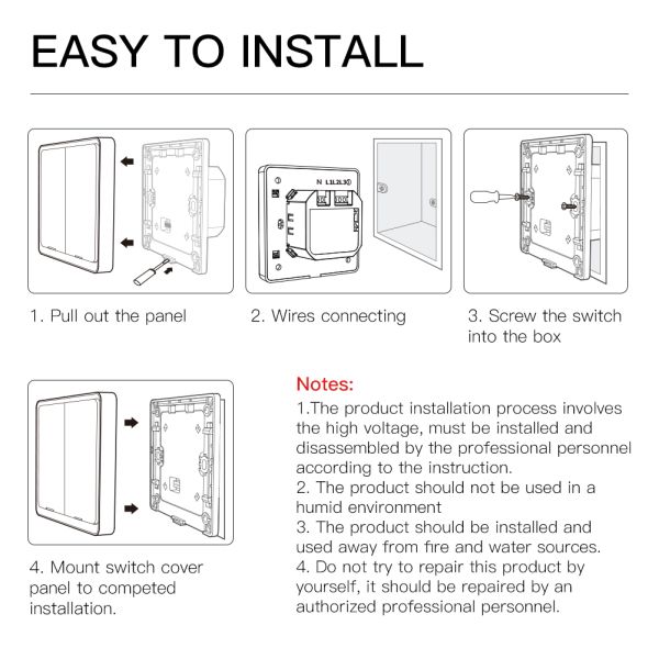 Work Without Internet Tuya Smart Home Push Button Switches Smartlife Home Automation Wireless Remote Control Alexa Googl