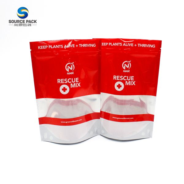 Stand Up Pouch Plastic Custom Weed Packaging With Zipper