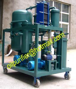 China Vacuum Oil Purification Machine for Used Lubricant Oil Filtration and Oil Filtering Cart on sale
