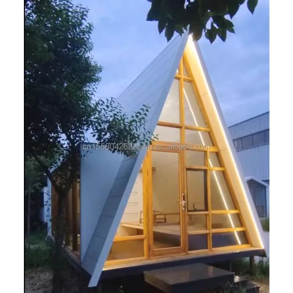 Triangle House Prefabricated Modular Office Garden Home Galvanized Steel Square Tubes Container House B2B For Hotel