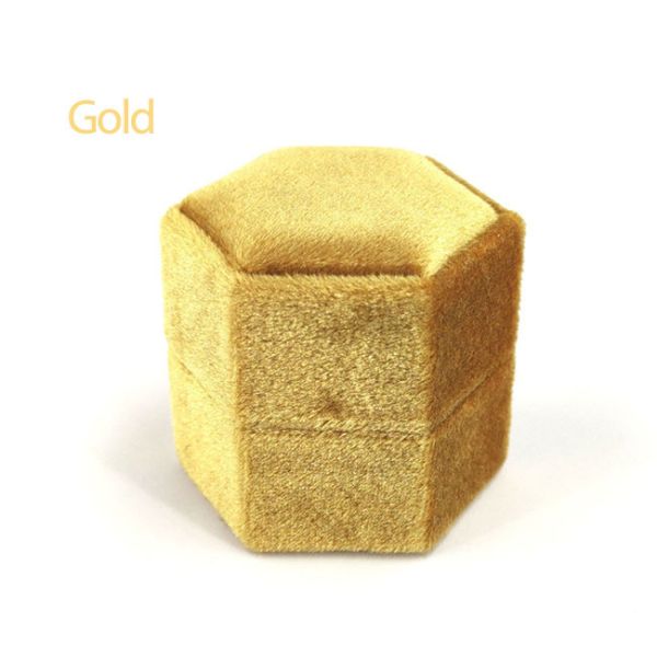 G73 Gold Velvet Ring Packaging Box Elegant Jewelry Gift Box Perfect for Any Occasion