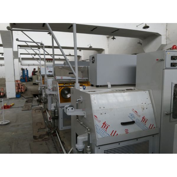 White 14DS 0.25mm-0.6mm Copper Wire Making Machine Ceramic Coating Steel Capstan
