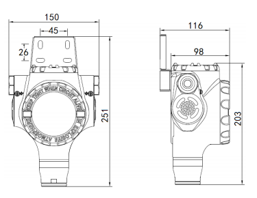 GT-CDI2920Ex Industrial and Commercial Point-Type Flammable Gas Detector