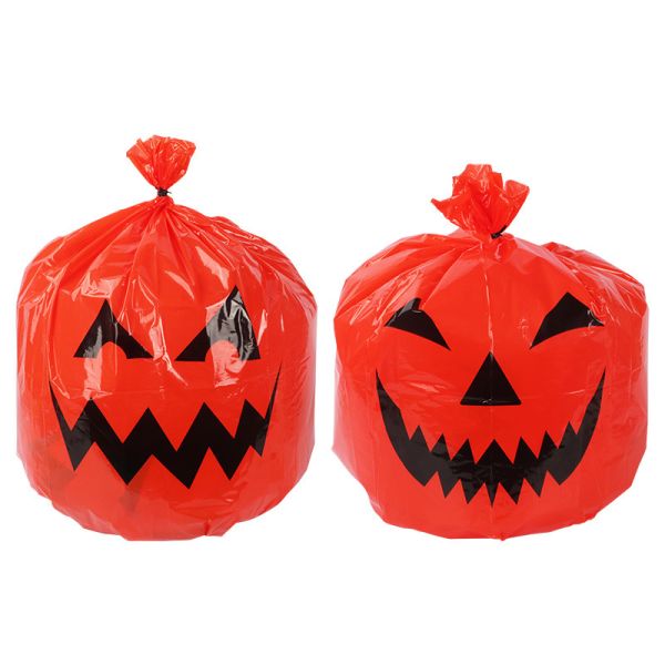 Party Outdoor Twist Ties Decorations Leaf Halloween Trash Bags For Yard Lawn Garden