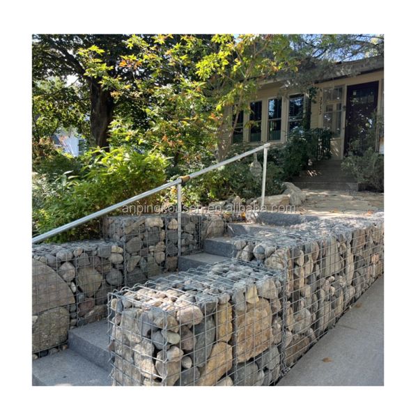 4x4x1 Galvanized Welded Wire Mesh Gabion Basket/Gabion Box with Hot Dipped Galvanized
