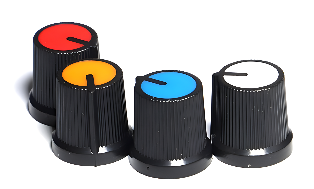 16*17mm Potentiometer Knob Knurled Pointer Amp Volume Knob