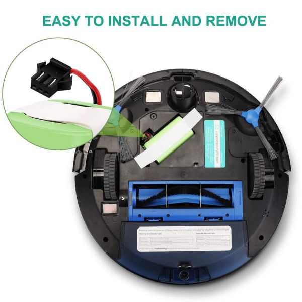 14.4V 2600mAh Lithium Ion Replacement Batteries Compatible for Robot Vacuum Cleaners