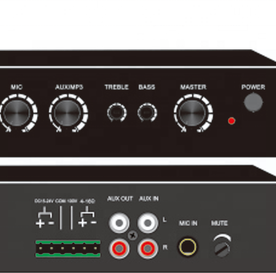OEM ODM Bluetooth MP3 40W Mixing Amplifier Small Table 1U Metal Material