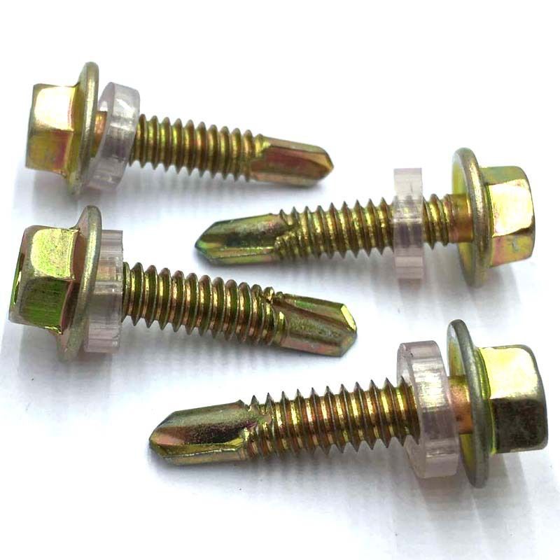 RoHS Certified OEM Screw Customized Self Drilling Hex Head Screws DIN7504