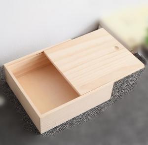 Buy cheap Wooden box with slide lid gift box, pine wood slide box product