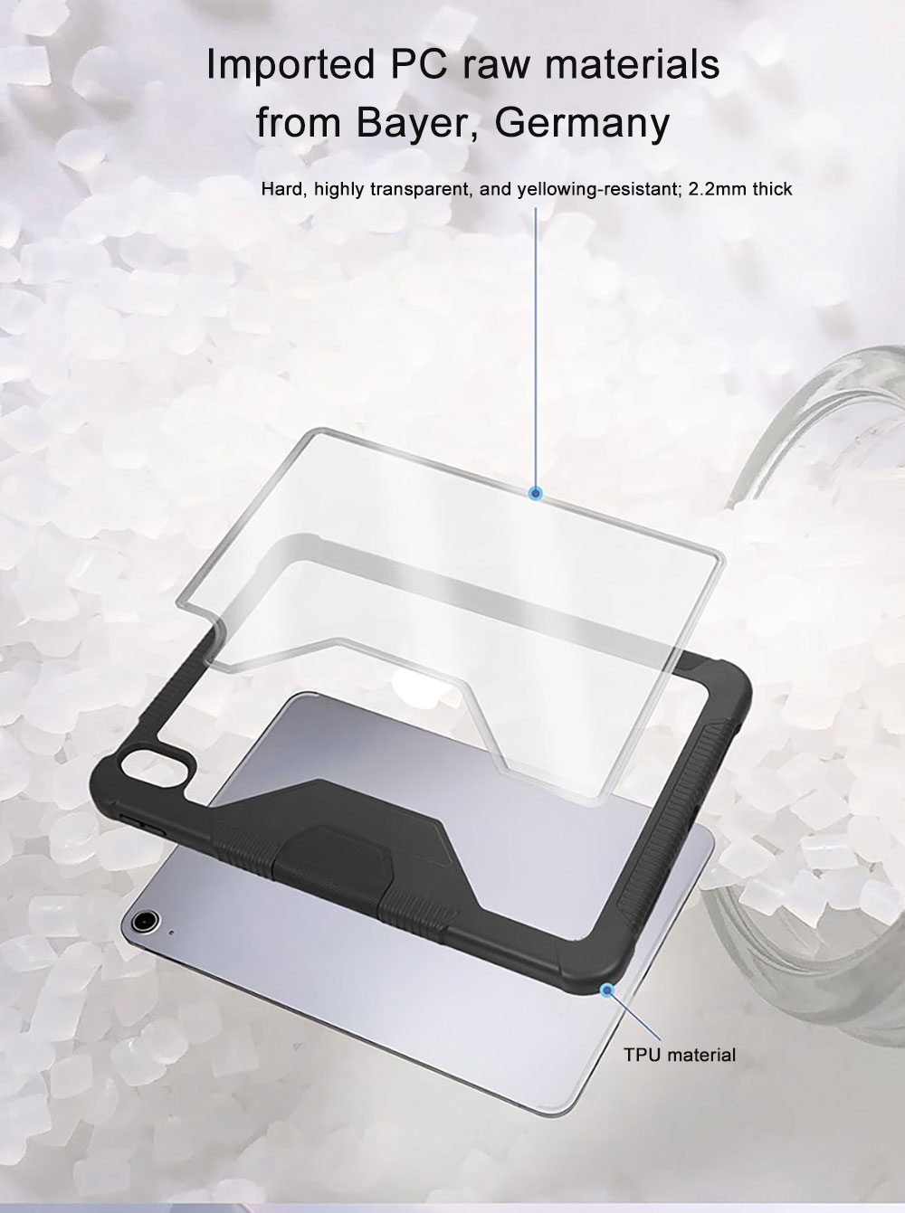 Laudtec OEM ODM Rugged Folio Tablet Cases For iPad 10 iPad 11