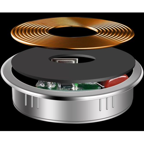 QI Standard Mobile Phone Embedded Conference Table Socket / USB Wireless Charger