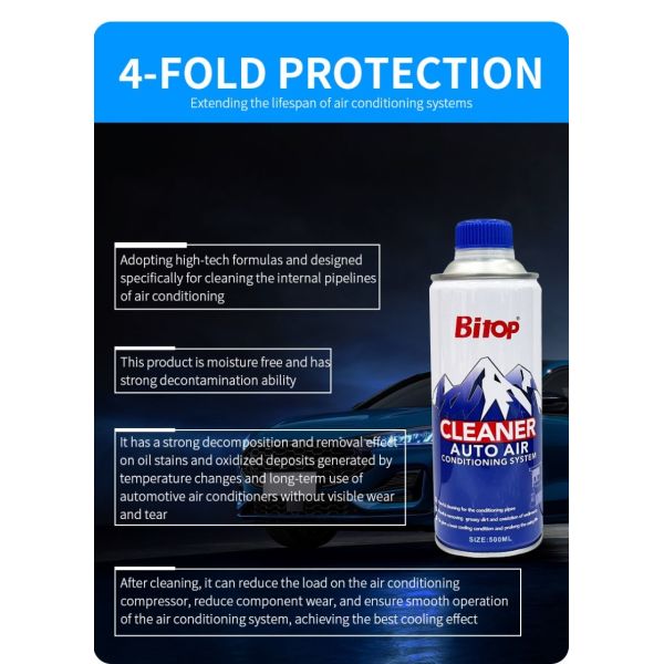 Customizable 500ml Auto AC Cleaner Spray For Mold And Odor Removal