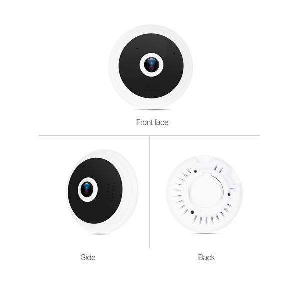 Fisheye 360 Panoramic Vr Camera P2P 1080P Video Playback 2 Years Warranty