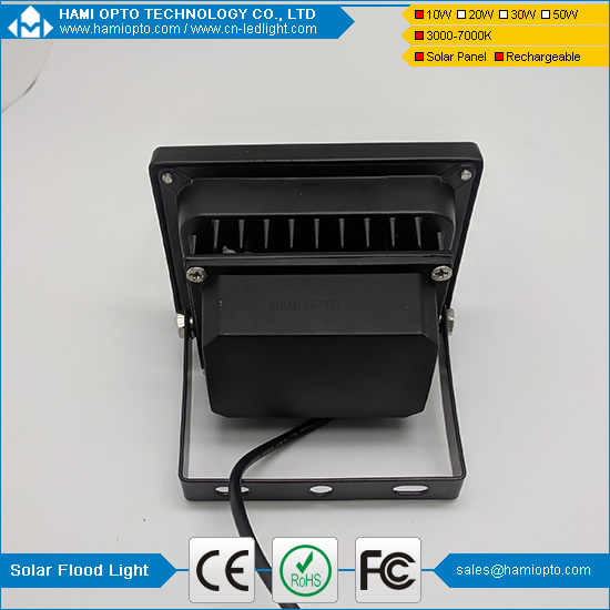 IP65 outdoor waterproof 10W led solar flood light with remote control