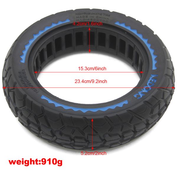 10 Inch Fat Honeycomb Scooter Tires With Shock Absorber For Ninebot G30 Max Scooter Parts