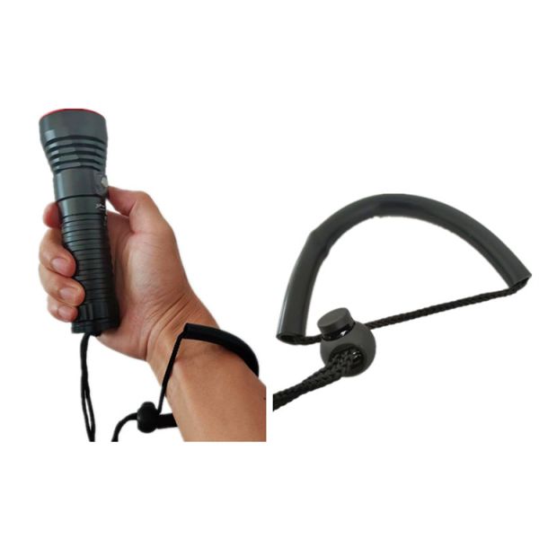 IP68 Underwater Stepless Dimmable Diving Flashlight Torch Light 100M