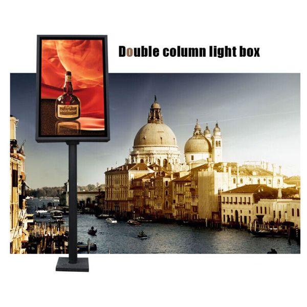 LED light box with scrolling system