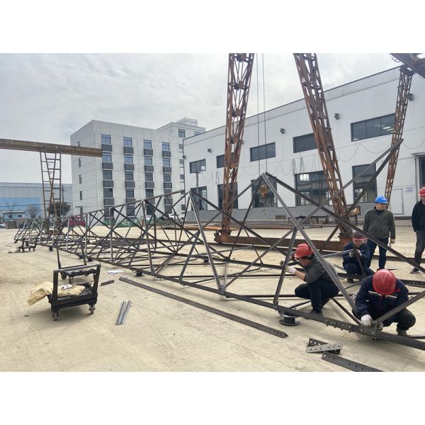 Hot Dip Galvanized 66KV Angular Steel Lattice Electric Transmission Tower