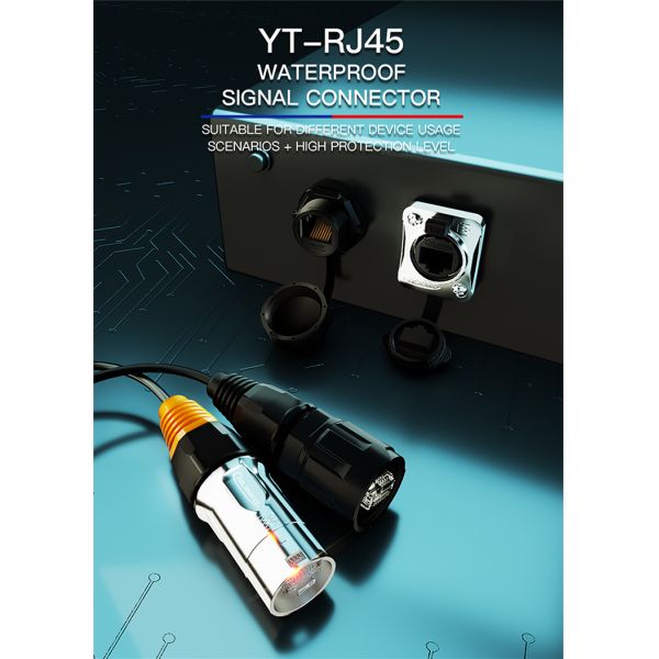 CNLINKO Waterproof Dual RJ45 Connector, UTP CAT5E RJ45 Connector for Led Lighting