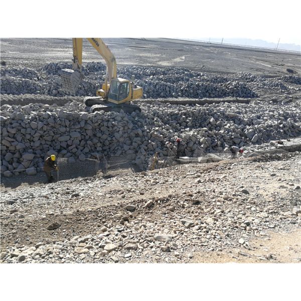 Galvanised Steel Galfan Gabion Baskets Hot Dipped Apply To Coastal Protection