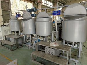 China 4 Mixing Container Cake Production Line  Motor With  3.5m×2.5m×2.2m Dimension on sale