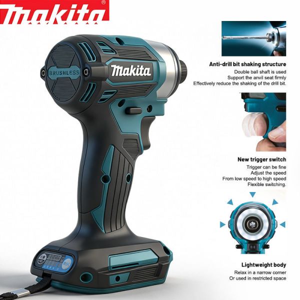 Electric Key Wrench Torque Tools Drill Screwdriver 180N.m Power Tools Wireless Drill Impact Screw Driver