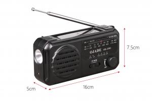 China Usb Cable Rechargeable Hand Crank Radio 400g Portable AM FM SW Radio With Speaker on sale
