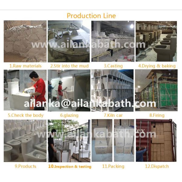 Middle East Bathroom Sanitary Ware Ceramic S-trap250 Roughing-in Washdown One-piece Toilet