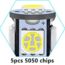 194 Automotive LED Light Bulbs 6500K Wedge T10 SMD 5050 Chips