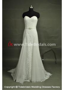 Buy cheap NEW!! Sweetheart Aline Lace wedding dress with lace jacket evening Bridal gown #AL597 product