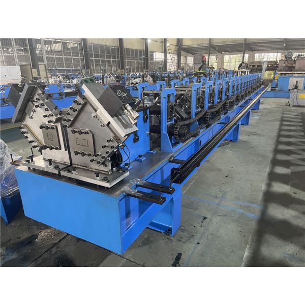 Double Rows Roll Forming Machine 15m / Min Productivity Drive By Chain