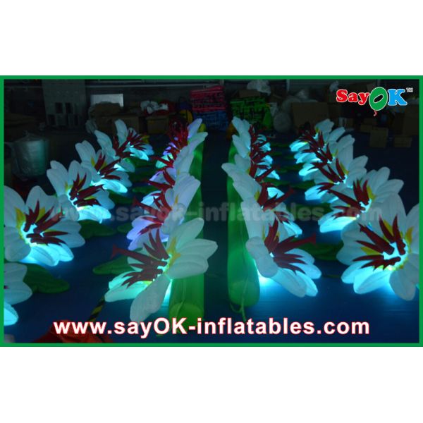 Durable Inflatable LED Light Flower Chain for Wedding Party Stage Decoration