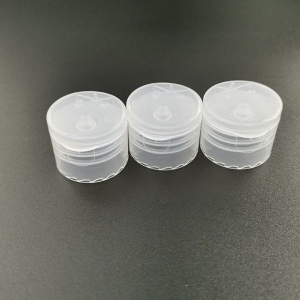 Press Top Transparent 28 / 410 Plastic Bottle Caps