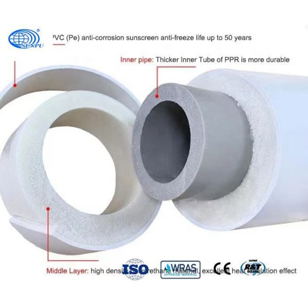 Outdoor PVC PUF Polyurethane Foam Tubing Waterproof Odor Free