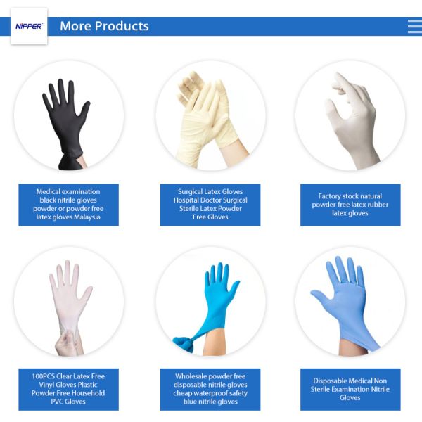 Disposable Medical Nitrile Gloves 7 Mil Plastic Powder Free