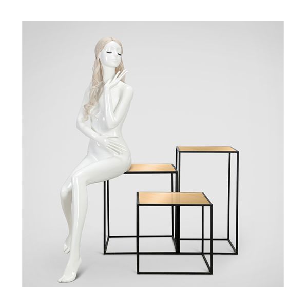 Aluminum Surface Shop Display Shelves Metal Frame Shelving With Different Size For Shop Window Display