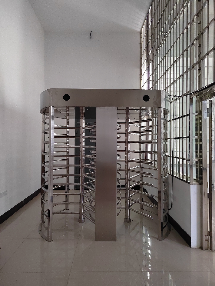 Full Height Electronic Turnstile Gates Access Control 35 Persons/min Pass Speed