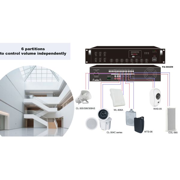 OEM ODM Ceiling Speaker 30W Coaxial Loudspeaker ABS Good Sound