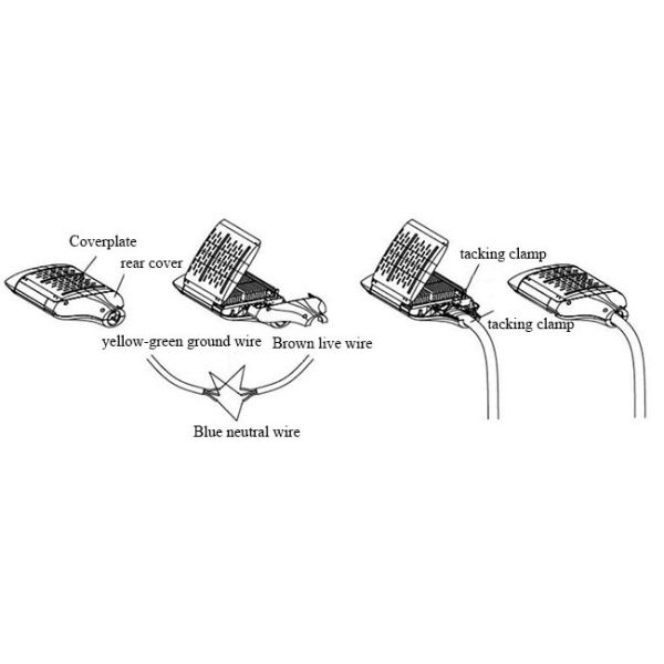 Tempered Glass Lens LED Street Light Bulb Replacement 200W High Light Efficiency