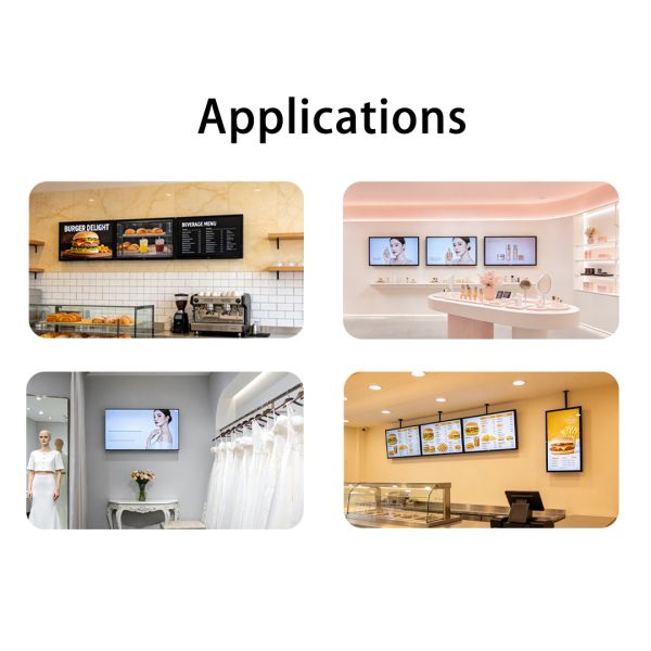 MJK Android 32 Inch Wall Mount Smart LCD Digital Poster OEM Indoor Advertising Digital Signage Cloud-Based Elevator Animation