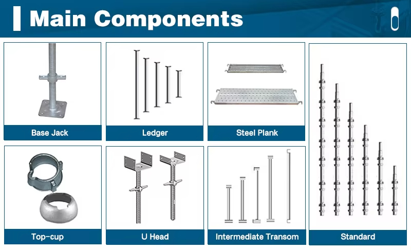 Customizable Quick-assembly 3.0m Upright Bowl-lock Scaffold System for Bridge and Tunnel Engineering