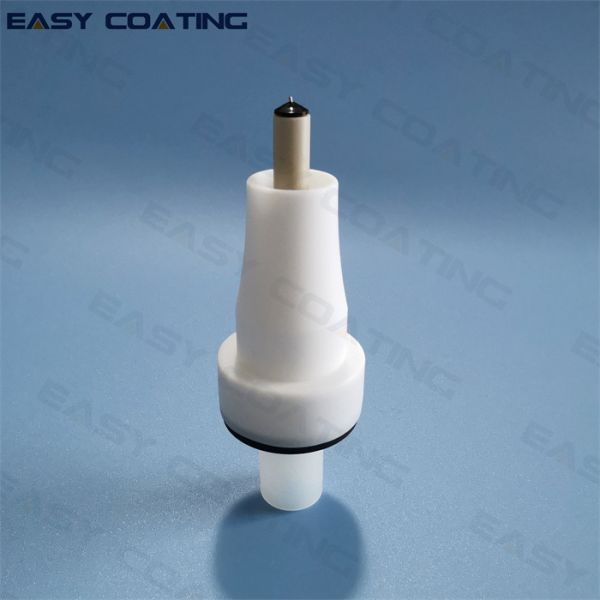 PTFE material powder painting spray guns OPTI 2F round electrode nozzle set 1008150