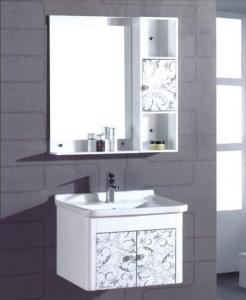Buy cheap 60 X46/cm PVC hanging cabinet / wall cabinet / bathroom cabinet / white color for bathroom product
