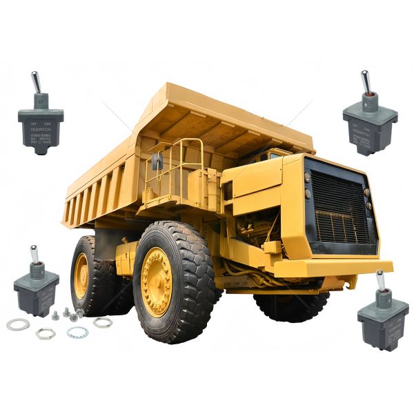 High Current 15A IP68 Waterproof Momentary Industrial Toggle Switch with Screw Terminals