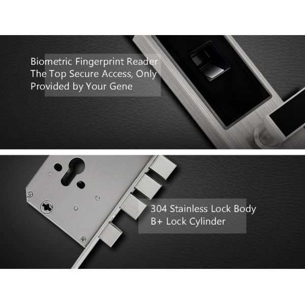 Simple Control Fingerprint Door Lock Home Office Villa 6V Fast Response