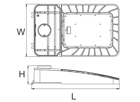 480V 200W Cree LED Street Lights 140lm / W Motion Sensor CE Certification